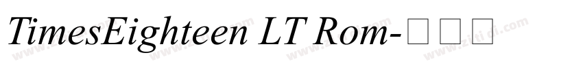 TimesEighteen LT Rom字体转换